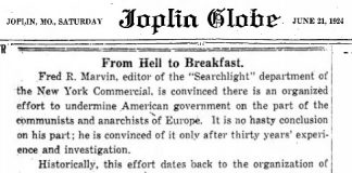 6 Objectifs des Illuminatis documentés dans un article de journal de 1924
