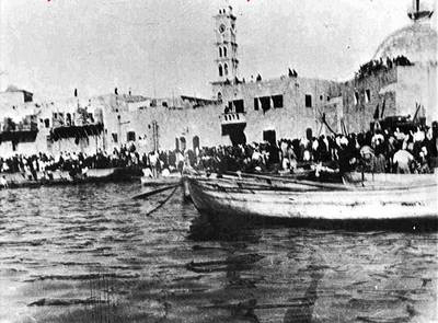 Fleeing jaffa harbor_may 1948