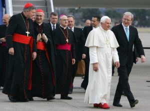 pope red shoes satanic