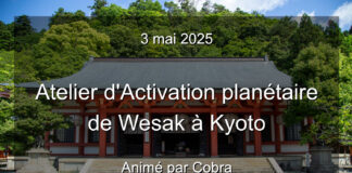 Notes officielles: Atelier d’Activation planétaire de Wesak par Cobra à Kyoto 3 mai 2025(situation planétaire, WESAK, saint Graal, Rayon/Lumière Emeraude, Familles Stellaires, Ordre/Confrerie/Fraternité de l’étoile…)