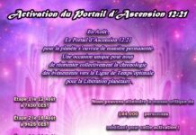 Activation du Portail d’Ascension 12:21 les 12-18-21 août 2025(Vidéos, instructions méditation, Livestream/Méditation en direct, Posters, audio guides, infos…)