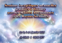 Sessions énergétiques gratuites du 2 au 4 Janvier(avec dates pour 2026)+Méditation pour 1 Intervention Physique+Méditations de la Pleine Lune