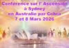 NOTES OFFICIELLES Conférence de Cobra sur l’Ascension à Sydney/Australie 7-8 Mars 2026(Iles de Lumière, Programme de l’Ascension, Cycles cosmiques, Ligne de Temps Dorée, Mantra de l’Ame, Code de Saint Germain, AAEA-M87, Nouveau Paradis/Nouvelle Terre, Lémurie, Divulgation et Premier Contact, Abondance, Accès à Agartha…)
