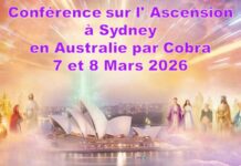 NOTES OFFICIELLES Conférence de Cobra sur l’Ascension à Sydney/Australie 7-8 Mars 2026(Iles de Lumière, Programme de l’Ascension, Cycles cosmiques, Ligne de Temps Dorée, Mantra de l’Ame, Code de Saint Germain, AAEA-M87, Nouveau Paradis/Nouvelle Terre, Lémurie, Divulgation et Premier Contact, Abondance, Accès à Agartha…)